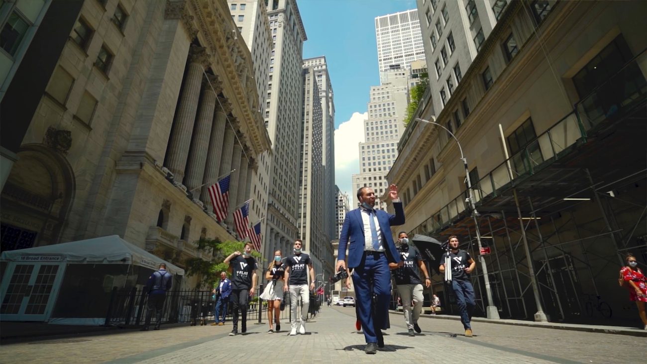 On location, Wall Street
